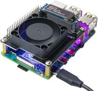 enhance your raspberry pi 4b performance: cooling fan, rgb hat, and oled display combo! logo