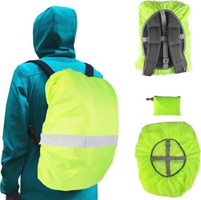 img 3 attached to 🎒 Frelaxy Waterproof Hi-Visibility Backpack Rain Cover with Reflective Strip - Ultralight Backpack Cover for Hiking, Camping, Biking, Outdoor Activities, and Traveling, Includes Storage Pouch and Anti-Slip Cross Buckle Strap