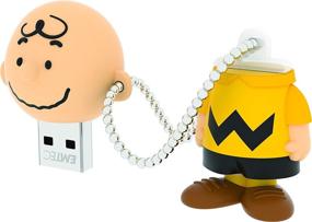 img 1 attached to 🥜 EMTEC 8GB USB Flash Drive Stick 2.0 Peanuts 'Charlie Brown' 3D Design - PN 101