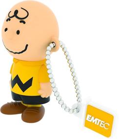 img 2 attached to 🥜 EMTEC 8GB USB Flash Drive Stick 2.0 Peanuts 'Charlie Brown' 3D Design - PN 101