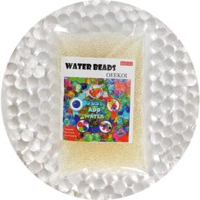 img 4 attached to OEEKOI Clear Water Beads - 200g Vase Fillers Gel Jelly Water Beads for Kids Sensory Play, Pearls Vase Filler, Foot Spa, Wedding Centerpieces, and Home Plant Decoration