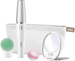 img 3 attached to 🏻 Braun FaceSpa SE 853V - 3-in-1 Facial Epilator/Epilation & Cleansing Brush System (Japanese Import) - Hair Removal and Skin Cleansing Solution