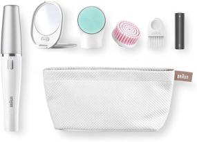 img 2 attached to 🏻 Braun FaceSpa SE 853V - 3-in-1 Facial Epilator/Epilation & Cleansing Brush System (Japanese Import) - Hair Removal and Skin Cleansing Solution