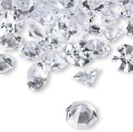 💎 large clear acrylic diamond pack - 2 lbs, ideal for table centerpieces, wedding and bridal shower decor logo