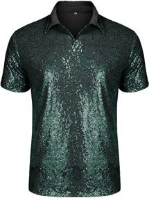 img 4 attached to 🍾 URRU Metallic Champagne Men's Clothing for Shirts Nightclub