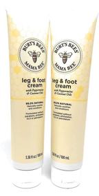 img 3 attached to 👣 Burt's Bees Mama Bee Leg & Foot Cream with Peppermint Oil 3.38 Fl Oz (Pack of 2)