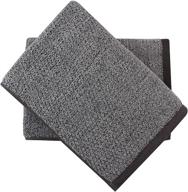 everplush diamond jacquard bath towel set, 2 pack (30 x 56) in grey - ultimate luxurious comfort! logo
