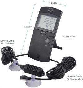 img 2 attached to Digital Reptile Thermometer Hygrometer Remote Fish & Aquatic Pets