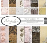 📸 enhance your memories with reminisce (rembc) vintage lace scrapbook collection kit: explore a vibrant multi-color palette! logo