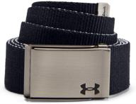 under armour reversible webbing silver logo