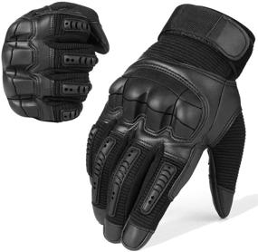 img 4 attached to 🧤 AXBXCX Touch Screen Tactical Gloves: Full Finger Protection for Airsoft Paintball, Motorcycle, Cycling, Hunting & Outdoor Activities