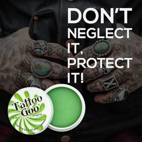 img 4 attached to 🌿 Tattoo Goo Original: Travel-Friendly Tattoo Aftercare, All-Natural Balm with Beeswax & Cocoa Butter, Soothing Ointment & Brightening Treatment, 0.33 oz; Packaging Variation Possible