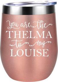 img 4 attached to You Are the Thelma to My Louise - Fun Themed Best Friend Gifts for Women - Coolife Wine Tumbler