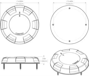 img 1 attached to Lumitec Aurora 101076: Светодиодный светильник с возможностью регулировки яркости белого и красного света - увеличенный размер и мощность