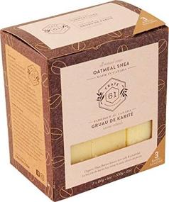 img 2 attached to Crate 61 Oatmeal & Shea Vegan Soap - 3 pack, Cold Process Ideal for Dry Skin, Unisex for Face and Body | ISO 9001 Certified Manufacturer