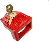 🔒 red aluminum glad hand lock (keyed differently) by jendyk ghal-kd - 1 pack logo