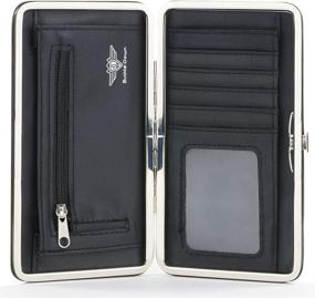 img 2 attached to Hinge Wallet for Women: 🔑 Harry Potter Buckle Down Handbags & Wallets