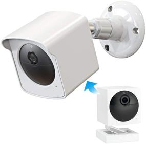 img 4 attached to Кронштейн PEF для камеры Wyze Cam Outdoor: Погодозащитный чехол и регулируемый кронштейн на стену (белый, 1 шт)