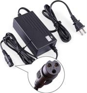 🔌 ul listed lotfancy 24v 2a scooter battery charger for razor electric scooters e100, e125, e150, e175, e200, e225s, e300, e325s, e500, pr200, cc2420, pocket mod, mx350 dirt bike - fast charge logo