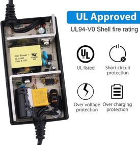 img 3 attached to 🔌 UL Listed LotFancy 24V 2A Scooter Battery Charger for Razor Electric Scooters E100, E125, E150, E175, E200, E225S, E300, E325S, E500, PR200, CC2420, Pocket Mod, MX350 Dirt Bike - Fast Charge