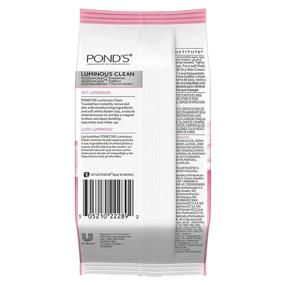 img 3 attached to Pond's Luminous Clean Moisture Towelettes: White | 28 Count - Freshen Up Your Skin with Ease!