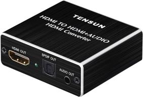 img 4 attached to 🔌 Tensun 4K HDMI Оптический конвертер с SPDIF TOSLINK с 3,5 мм RCA R/L стереоэкстрактором-сплиттером для Blue-ray PC Laptop Xbox One HDTV