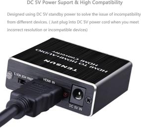 img 2 attached to 🔌 Tensun 4K HDMI Оптический конвертер с SPDIF TOSLINK с 3,5 мм RCA R/L стереоэкстрактором-сплиттером для Blue-ray PC Laptop Xbox One HDTV