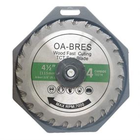 img 1 attached to 🔪 Long-Lasting General Purpose 3-Pack Circular Saw Blade, 4-1/2-Inch 24T TCT Carbide Tipped Teeth, 3/8-Inch Arbor Size – Ideal for Wood, Plastic, and Composite Material Cuts