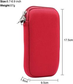 img 2 attached to Neoprene Cell Phone Pouch Soft Elastic Shockproof Mobile Phone Case Necklace Lanyard Crossbody Sleeve For IPhone 12 Pro Max XS Cell Phones & Accessories