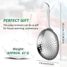 img 3 attached to 🍸 Commercial Grade Stainless Steel Cocktail Strainer