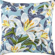 lilies needlepoint inches tapestry european logo