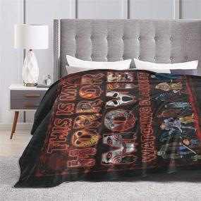img 1 attached to Blanket Halloween Blankets Comfortable Lightweight