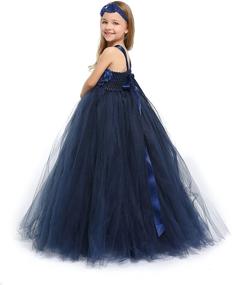 img 3 attached to 👗 MALIBULICo Handcrafted Princess Tutu Dress for Wedding and Birthday Photoshoots - Fluffy Flower Girl Edition