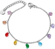 lokaerlry titanium stainless bracelets colorful logo