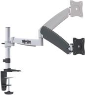 🖥️ tripp lite ddr1327s lcd desk mount arm swivel tilt for 13-27 inch flat screen display tv logo