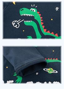 img 2 attached to Toddler 2 Pack Sleeve Dinosaur T Shirts Boys' Clothing for Tops, Tees & Shirts