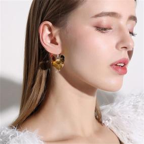 img 2 attached to CHUNYANAN Unusual Earrings Statement Minimalism