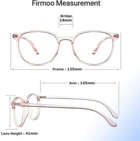 img 1 attached to Unisex Square Blue Light Blocking Reading Glasses with Magnification, Ideal for Computer Use - Firmoo