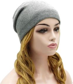 img 3 attached to Wheebo Beanie Cashmere Stretch Winter Outdoor Recreation in Hiking & Outdoor Recreation Clothing