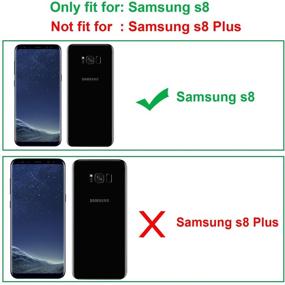 img 3 attached to Прочный гибридный футляр-кобура для Samsung Galaxy S8 - ударопрочный, прочный - черный - 5,8 дюймов