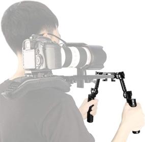 img 1 attached to 🎥 NICEYRIG Rosette Handle Kit: ARRI Extension Arm for 15mm DSLR Shoulder Rig - 270