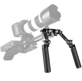 img 3 attached to 🎥 NICEYRIG Rosette Handle Kit: ARRI Extension Arm for 15mm DSLR Shoulder Rig - 270