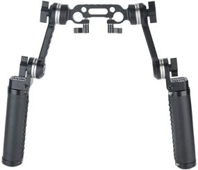 img 4 attached to 🎥 NICEYRIG Rosette Handle Kit: ARRI Extension Arm for 15mm DSLR Shoulder Rig - 270