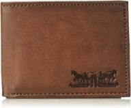 levis stanyan men's accessories - petite blocking passcase logo