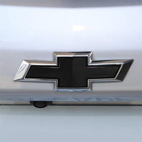 img 2 attached to 🚘 Enhance Your Chevy's Style: MICOOS 11.8 x 4 inch Chevy Bowtie Emblem Wrap Kit with Spatula and Cutter - 6 Pcs Universal Logo Overlay