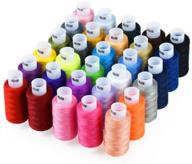 🧵 candora 30 color sewing thread: essential 250 yards polyester thread set (30pc) for home & family logo