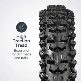 img 1 attached to 🚵 Schwinn Mountain Bike Tire Replacement - 24 x 1.95-Inch, Black Steel Bead