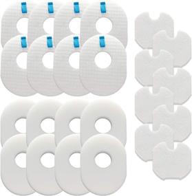 img 4 attached to 🦈 Shark Rocket HV300 Replacement Vacuum Filters Set - 8 Foam Filters, 8 Felt Filters, 8 Post-Filters - Compare to XFFV300