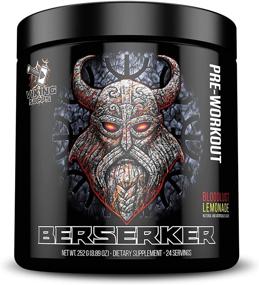 img 4 attached to 🧃 Viking Supps Berserker Pre-Workout - Boosted with Creatine, Beta-Alanine, and Caffeine for Enhanced Energy - Bloodlust Lemonade (Strawberry Lemonade) Flavor - 24 Servings