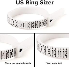 img 3 attached to 💍 Accurate and Convenient Ring Sizer Set - Includes US & UK Sizes for All Rings